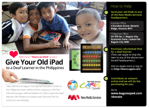 Donate Your Old iPads to Deaf Learners in the Philippines