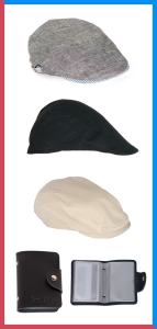Get In Style This Season 100% Leather Newsboy Caps and 100% Cotton Flat Caps